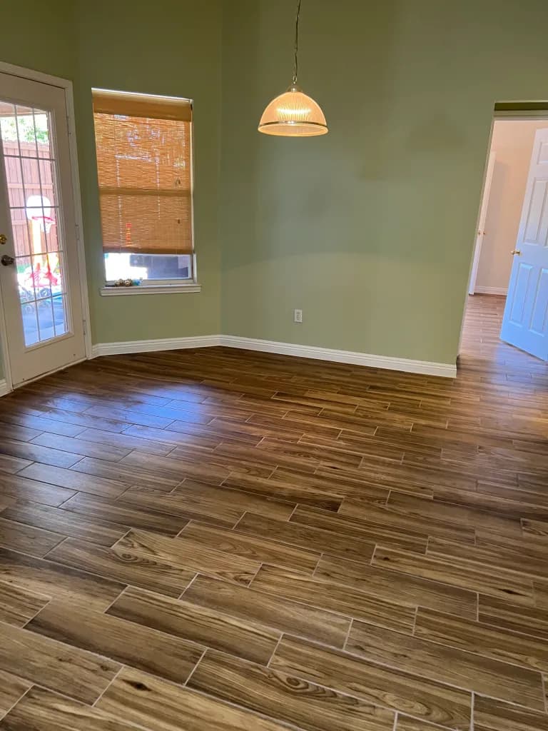 Tile installation project Allen TX