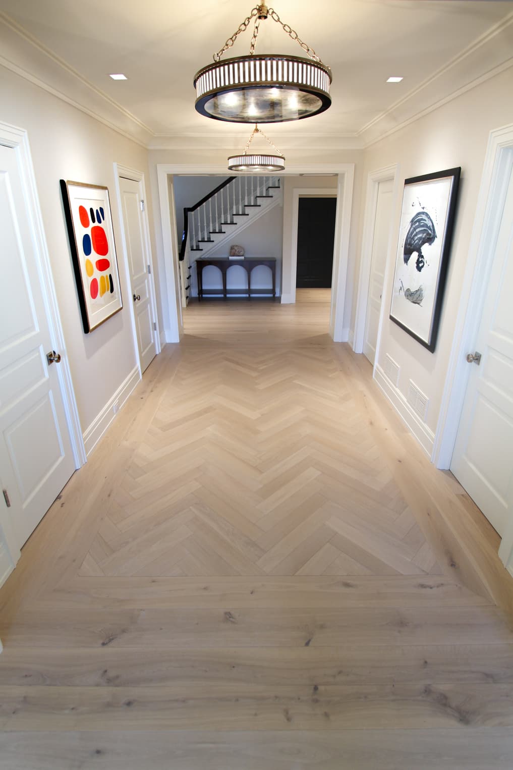 Beautiful hardwood floor installation by At Home Flooring Solutions in Wylie TX